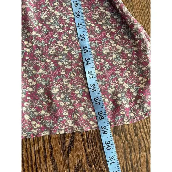 Esprit V2K V-neck top / tunica women size 12 purple boho - Picture 8 of 8